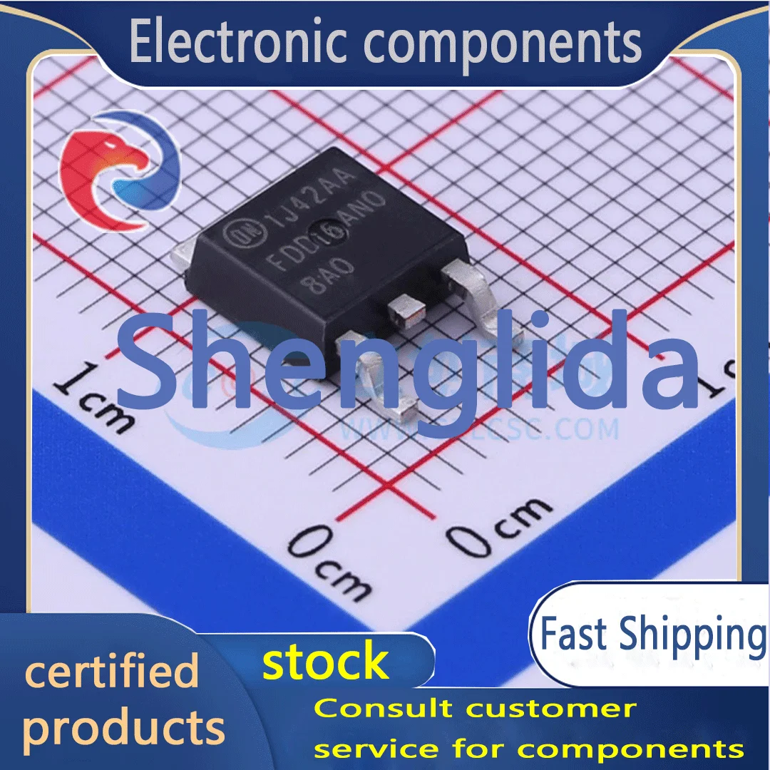 FDD16AN08A0 packaged D-PAK field-effect transistor (MOSFET) brand new off the shelf 1PCS