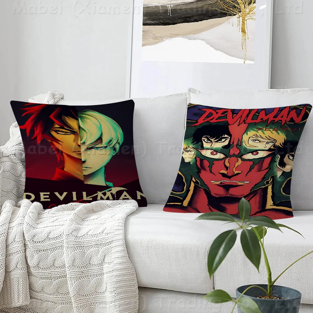 

Devilman Crybaby Anime Pillowcase Toon Gift Cushion Cover Bedroom Home Sofa Chair Seat Decor Pillow Case