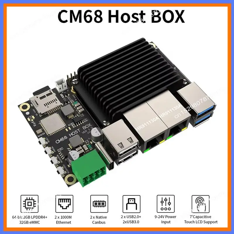 BAAE CM68 Host Box & CM68 Core Board -Compatible Output 2X1000m Ethernet 5Xusb Port Cortex-A55 Canbus For Klipper Voron