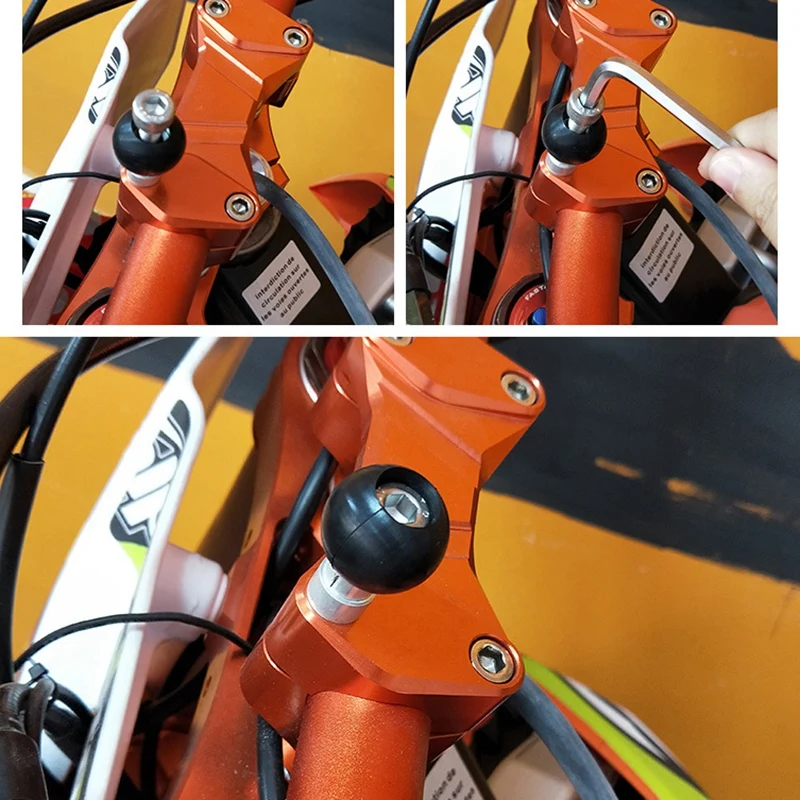 Motorcycle Recorder Universal Motorcycle Mobile Phone Bracket Fixed Ball Head Accessories M8 Screw Fixed Ball 8Mm