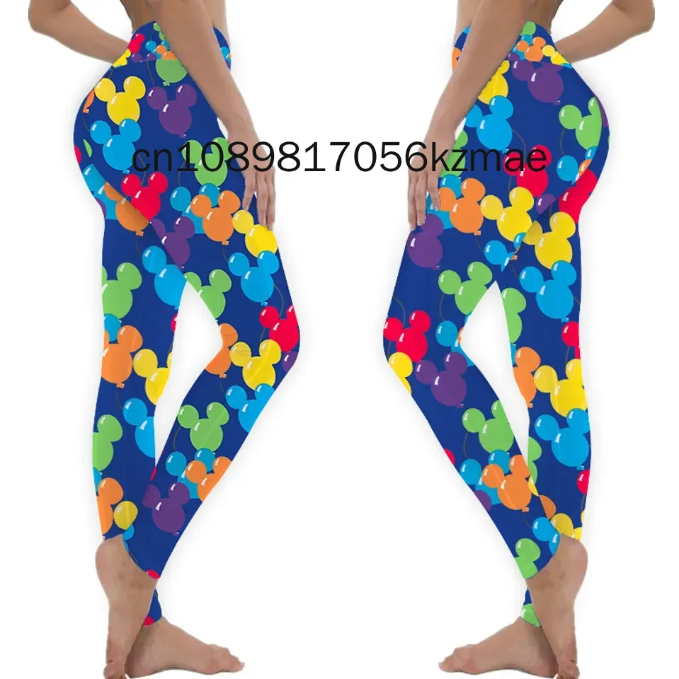 New Sexy Mickey Mouse Prints Girls Elastic Fitness Gym Sport Workout Leggings Women Yoga Pants Dropshipping