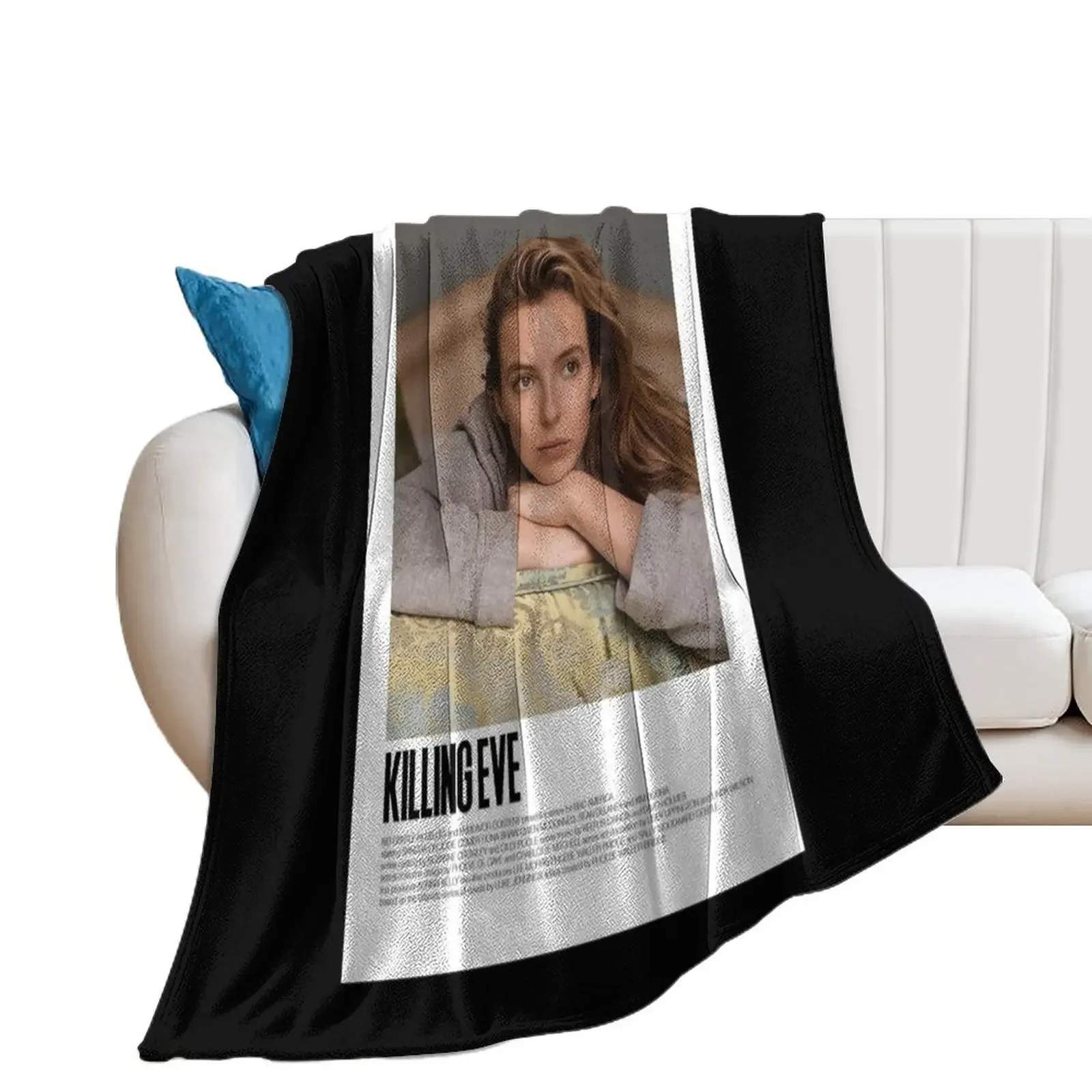 

Killing Eve - Jodie Comer Throw Blanket cosplay anime Large Summer Beddings Blankets