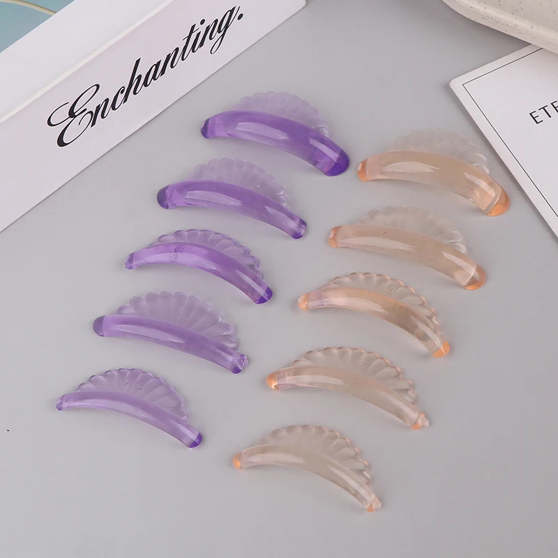 5 Par Silikonowych Podkładek do Trwałej na Rzęsy Typu C, Samoprzylepne Wałeczki do Rzęs, Osłonki do Liftingu, Akcesoria do Podkręcania Rzęs 3D, Narzędzia do Makijażu