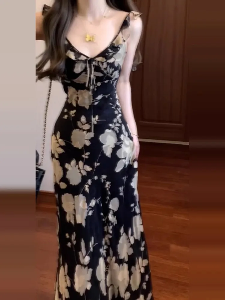 Estate New Sexy Floral ter Dr Vita da donna in Vintage Beach Vaion Wrap around Gonna lunga Retro Sle Midi Dr