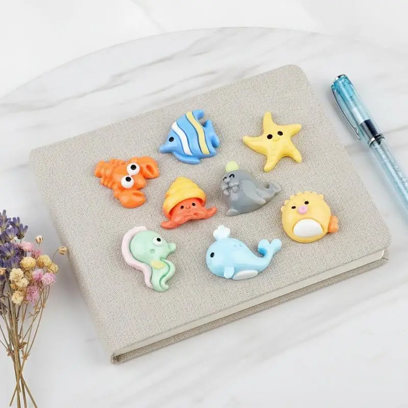 20pcs New Cute Resin Mini Cartoon Crayfish Flat Back Cabochon Scrapbook Kawaii DIY Embellishments Accessories