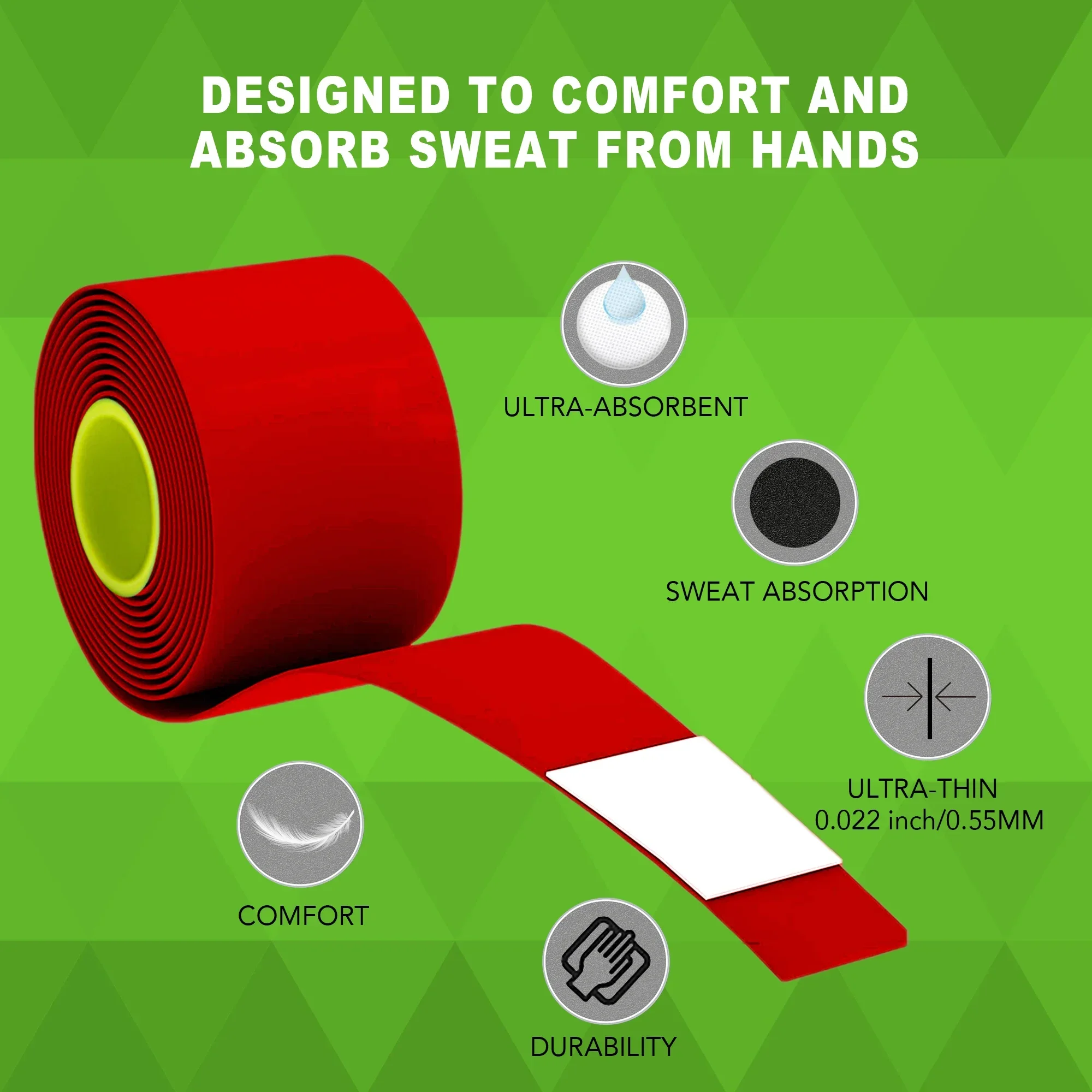 Anti-Slip 60 pcs/kotak 0.55mm Ultra-Tipis Tenis Badminton Golf Overgrip Pita Pegangan Raket Pegangan Sepeda Joran Pancing Pita Penyerap Keringat