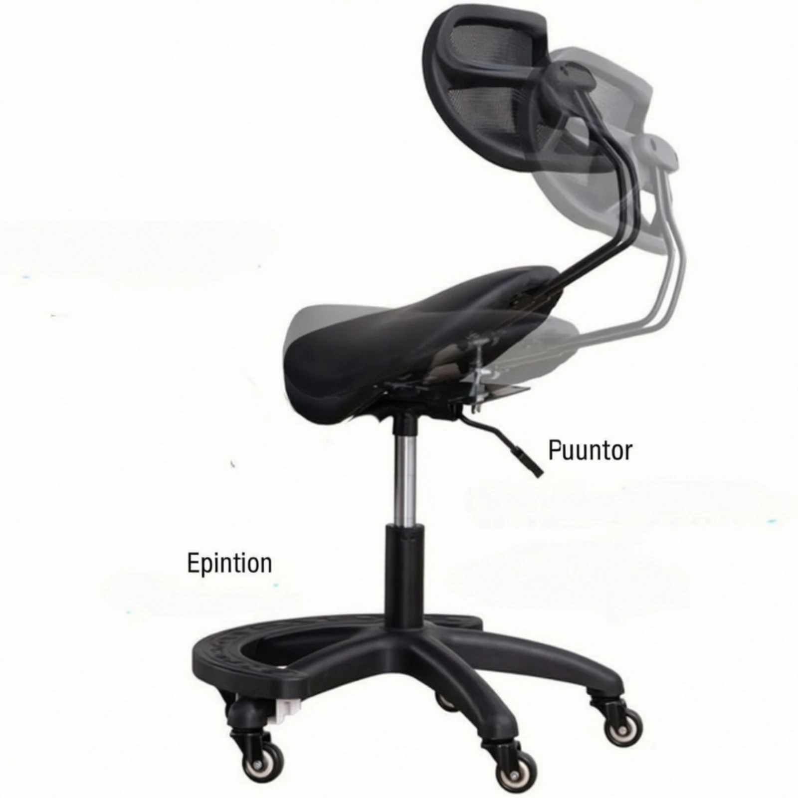 saddle-stool-with-wheels-ergonomic-stool-with-backrest-furniture-swivel-for-stylists-salon-medical-office