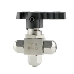Qucik Twist Fit 6 8 10 12mm OD PU Tube Air Hose Tee 3 Ways L Port Ball Valve 304 Stainless Stel Water Gas Fuel Oil