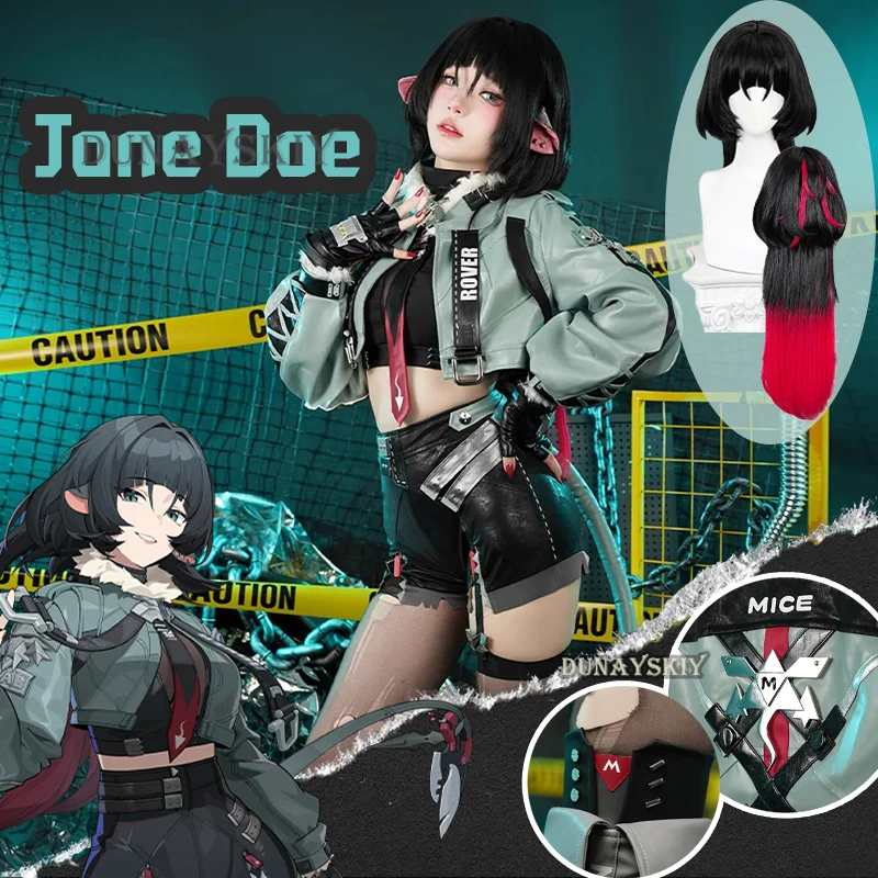 Zenless Zone Zero Jane Doe Game Suit Cool Lovely Uniform Cosplay Costume Halloween Party Role Play Outfit Women