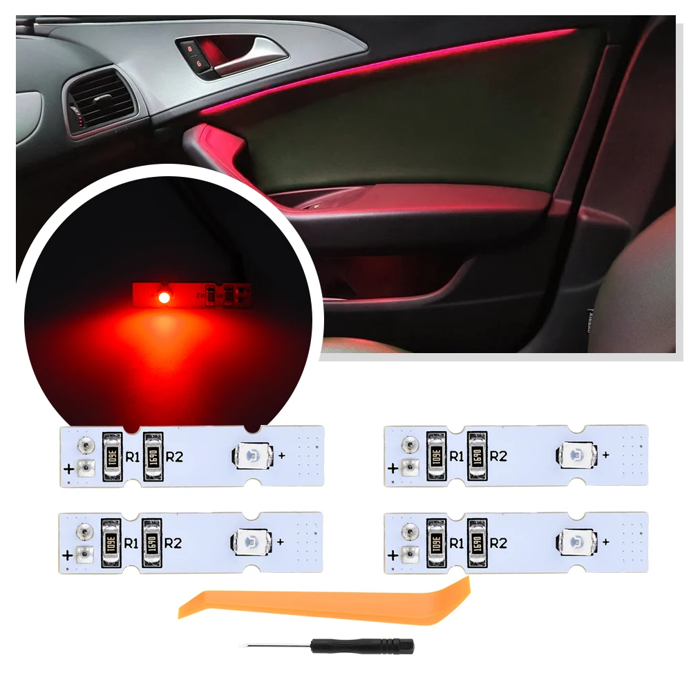 LED Door Panel light Ambient Lighting For Audi A6 S6 2011-2018 Avant Quattro 2011-2018 A7 S7 RS6 RS7 Atmosphere Lamp 