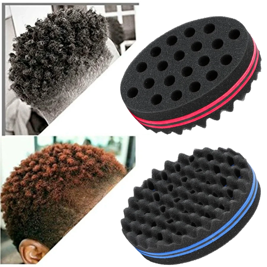 2Pcs Set Styling Combs Heatless No Harm Hair Air Sensing Comb Elliptical Curling Sponge Hair Styling Tools