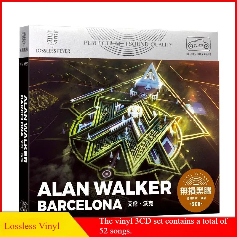 Classic DJ Alan Music CD Greatest Hits Album Faded 3pcs Music Record Walkman Car Original Soundtrack Cassette Party Music