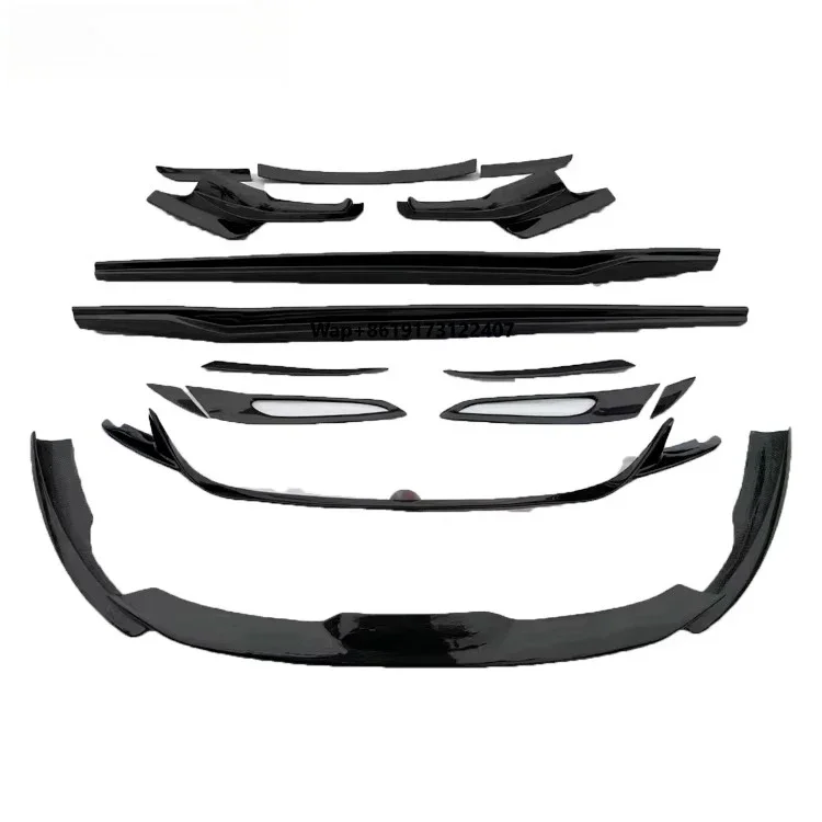 Dry Carbon Front Lip Rear Diffuser Hood Trims Side Skirts body kits For  812 Superfast