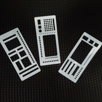 3PCS Planner Stencil Set Handmade Flexible Record Template for Journal Scrapbooking Daily Planning DIY Reusable Stencils Kit