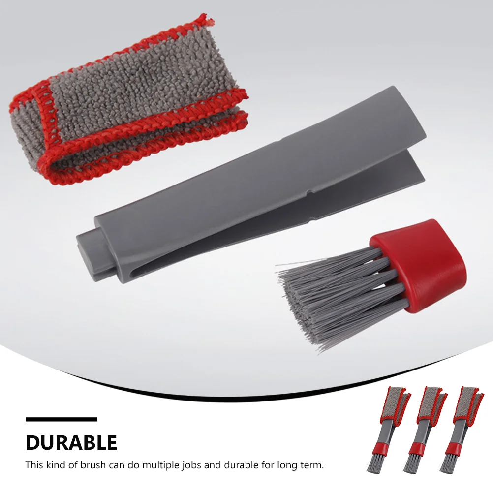 3 PCS Car Gap Brushes Interior Cleaning Tools Duster Keyboards Cleaner Detail Corner