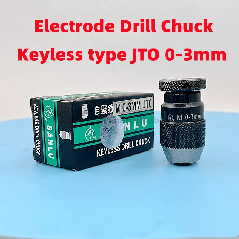 High Precision EDM Electrode Drill Chuck +Holder set Keyless type JTO 0-3mm Electrode tube for Electrode Drilling Machine