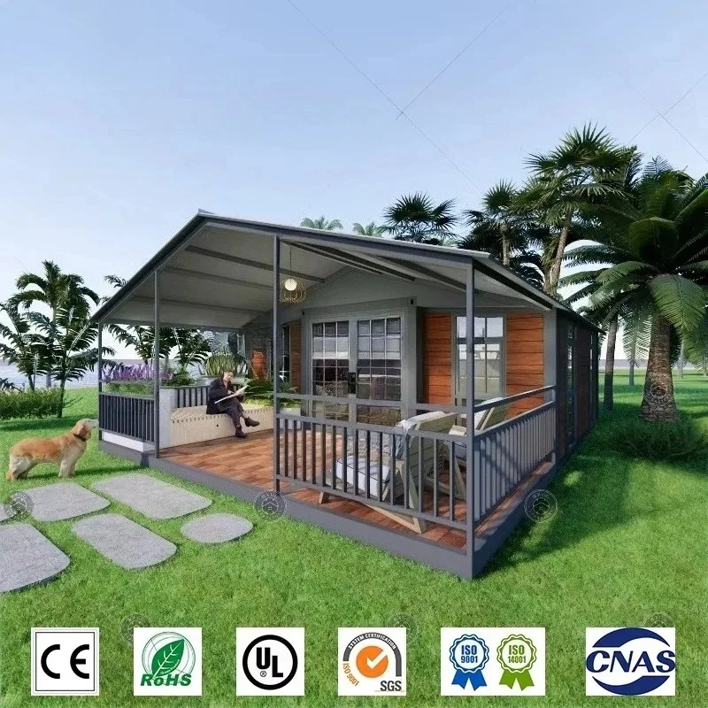 Solid Modular Home Container House 40ft Expandable Family Living 3 Bedroom with Toilet Shower Solar Power Fully Furnished