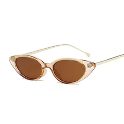 Retro Cat Eye Sunglasses Woman Brand Designer Vintage Lady Sun Glasses Fashion Classic Small Frame Cateye Lunette Soleil Femme
