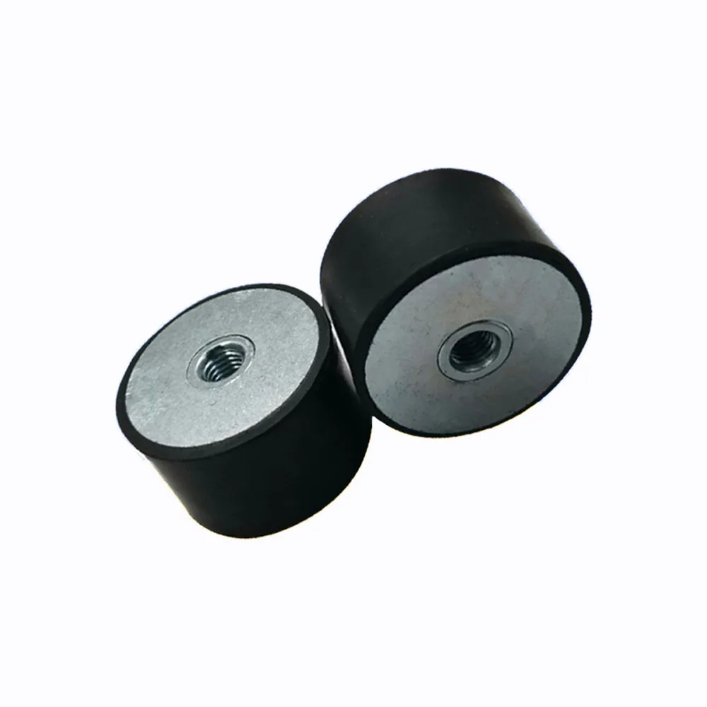 1pcs M8 M10 M12 Female Thread Rubber Mount Dia 30/40/50/75mm Metal Anti Vibration Bobbin Isolator Damper Type DD