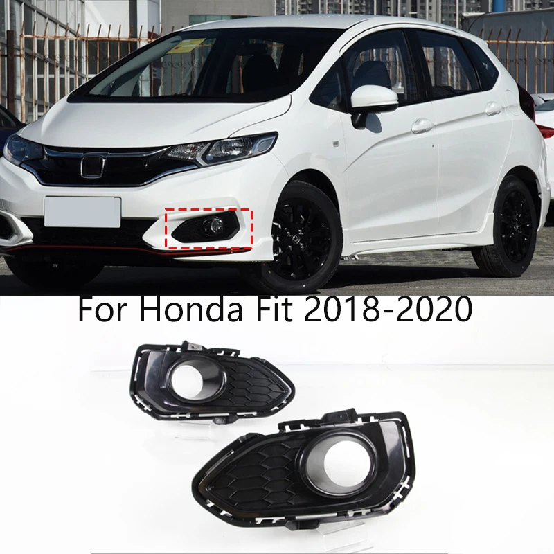 

Передние противотуманные фары в сборе для Honda Fit 2018 2019 2020, светодиодные галогенные противотуманные фары с противотуманной крышкой