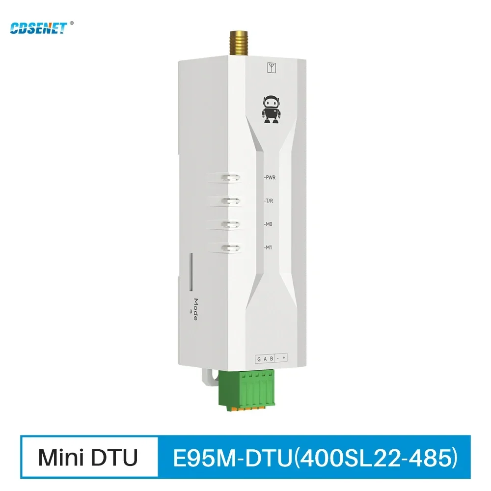 433MHz Lora Rail Installation Mini Modem CDSENET E95M-DTU(400SL22-485) 22dbm 5Km Serial Port AT Command Modbus RSSI LBT