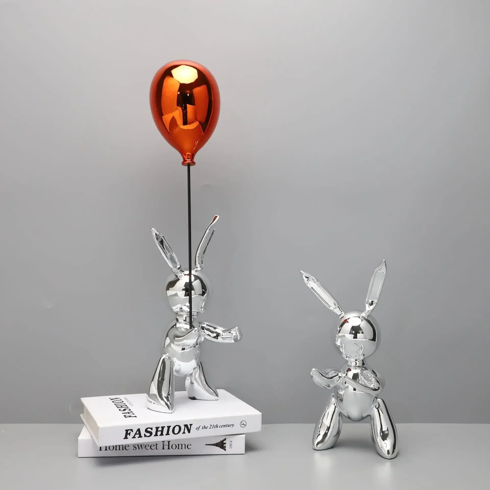 

Modern Simple Resin Balloon Rabbit Decoration Model House Sales Department Bedroom Study Living Room Desktop Porch Ornaments