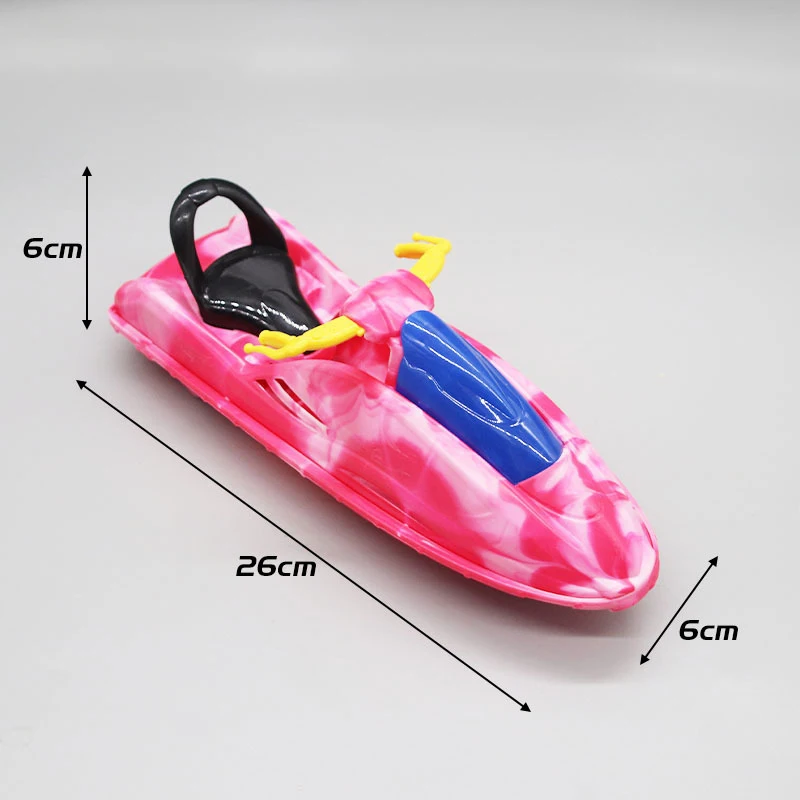 1 Set Fashion Camp Toy Funny Kayak + Paddle Pop Beach Sports Boat For 11.5 inches Doll AccessoriesDIY Girl Children Game