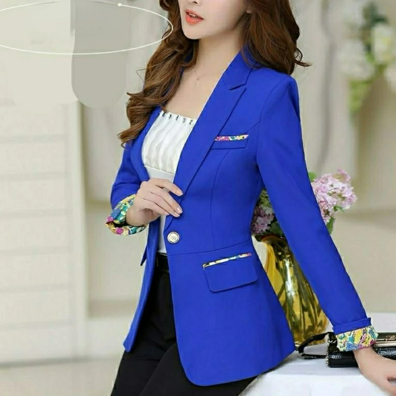 Suit Women\'s Coat Long Sleeve Short Korean Version Women\'s 2024 New Spring and Autumn Leisure Women\'s Suit Blazer Women