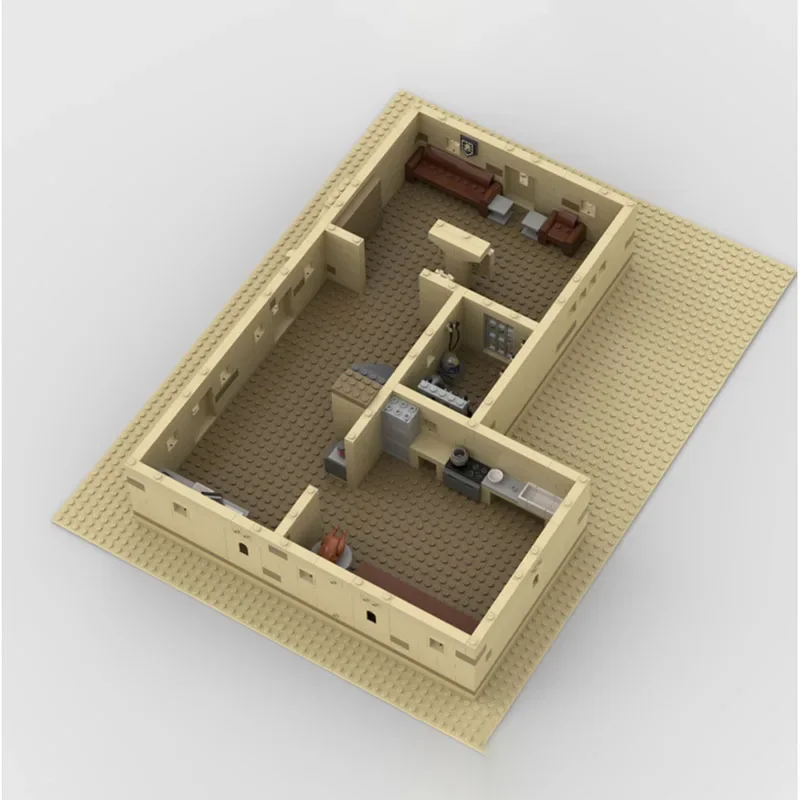 Pianeta Film Moc Building Block Modello di scena Tatooine Modulo di costruzione a doppio strato Blocchi di costruzione Regalo per bambini Giocattolo Set fai da te