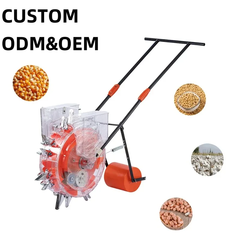 

High Quality Portable Hand-pushed Multi-functional Corn Seeder Manual Seeder Corn Peanut Seeds Hand Push Mechanical Seeder