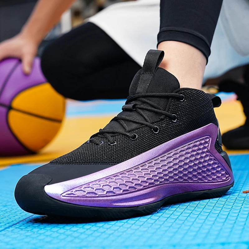 Sepatu Basket Pria Sepatu Kets Ringan Sepatu Olahraga Lari Luar Ruangan Kasual Pelatih Uniseks