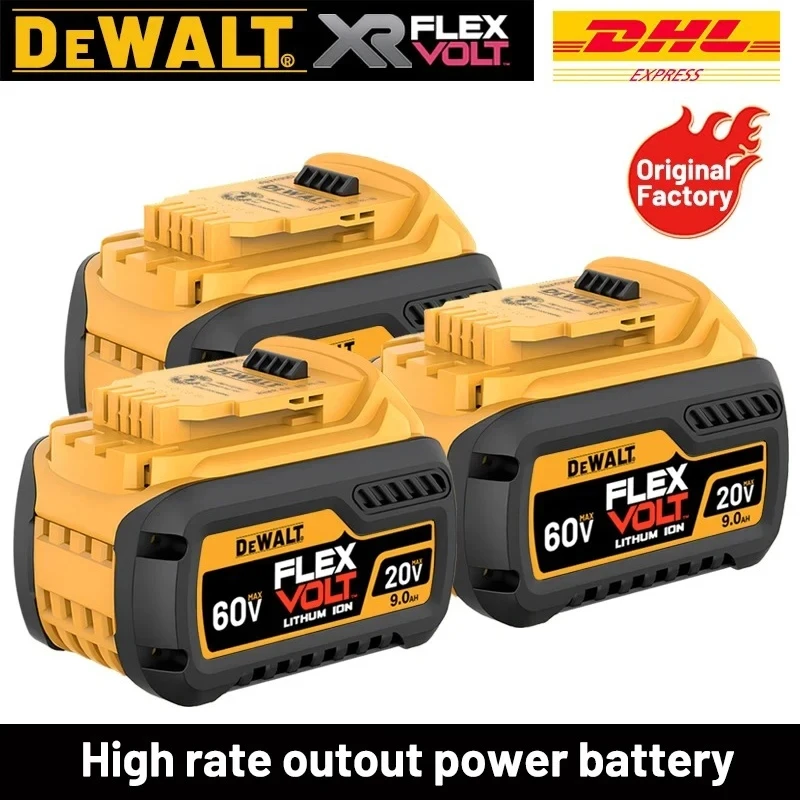 

Оригинальный аккумулятор DeWALT 20В/60В 6Ач 9Ач MAX FlexVolt для электроинструментов DCB606 DCB205 DCB206 DCB209 DCB182
