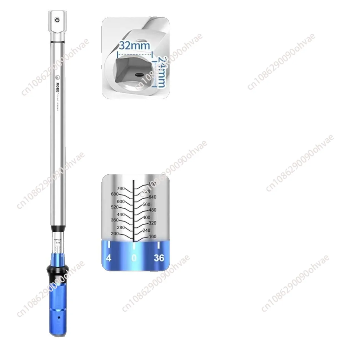 مفتاح عزم الرأس القابل للتبديل، فتحة مربعة قابلة للتعديل عالية الدقة، نهاية مفتوحة، مفتاح عزم الدوران كيلوغرام، مفتاح عزم الرأس قابل للتعديل #5