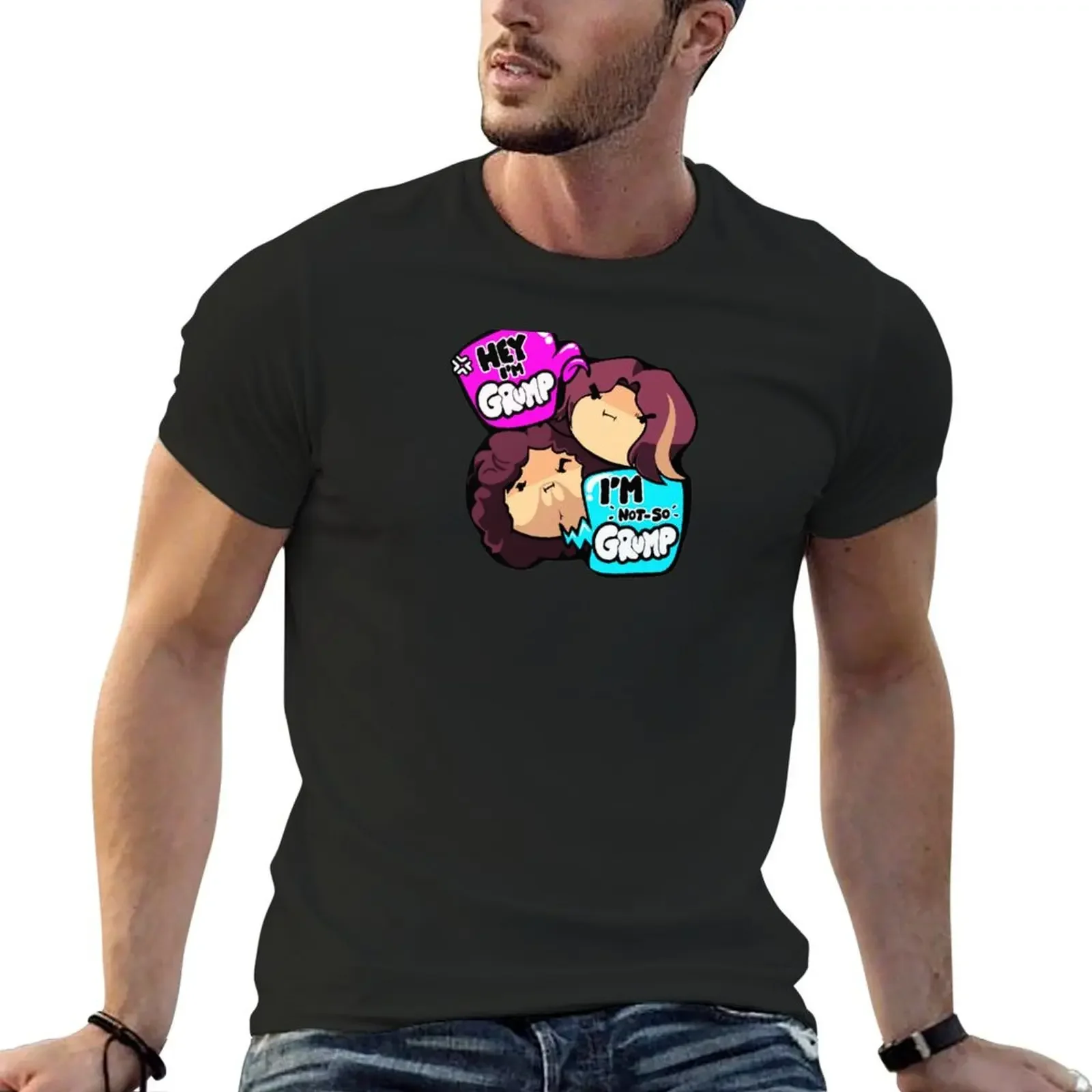 Game Grumps Hey Im-Grump T-shirt summer top tees animal prinfor boys funnys Men's cotton t-shirt