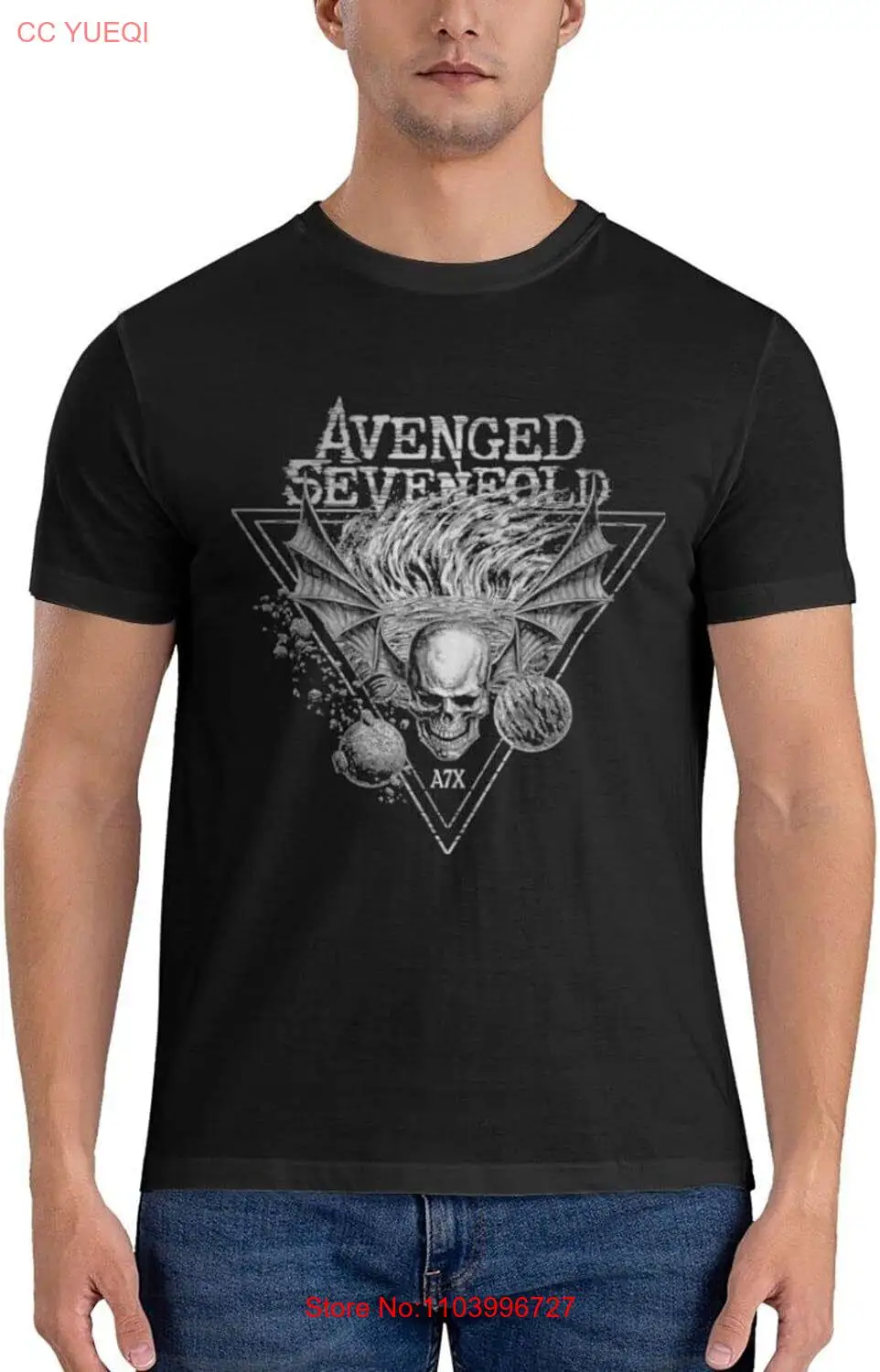 Avenged Music and Sevenfold Unisex Fashion Classic Cotton T-Shirt Classic Tee