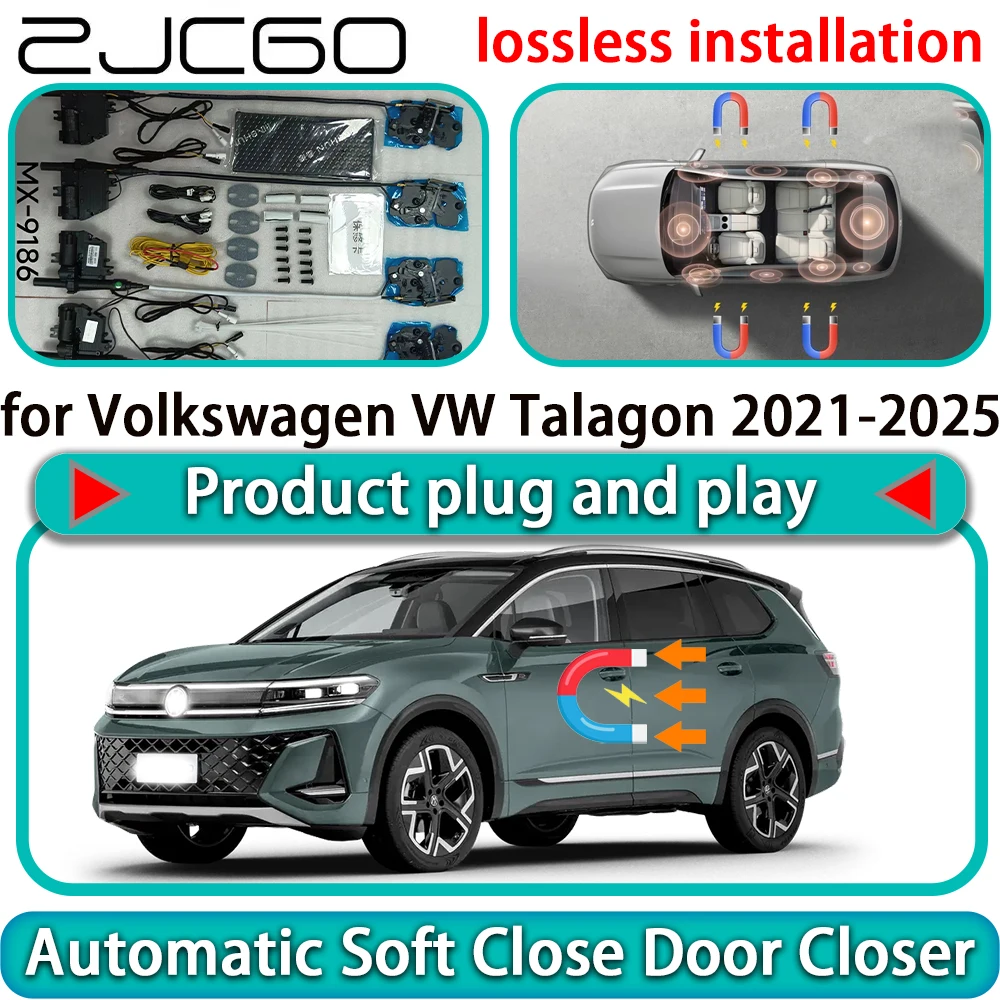 for Volkswagen VW Talagon 2021-2025 OEM Auto Pull Car Soft Close Door Kit Power Latch Electric Door Catch Soft Closing Assist
