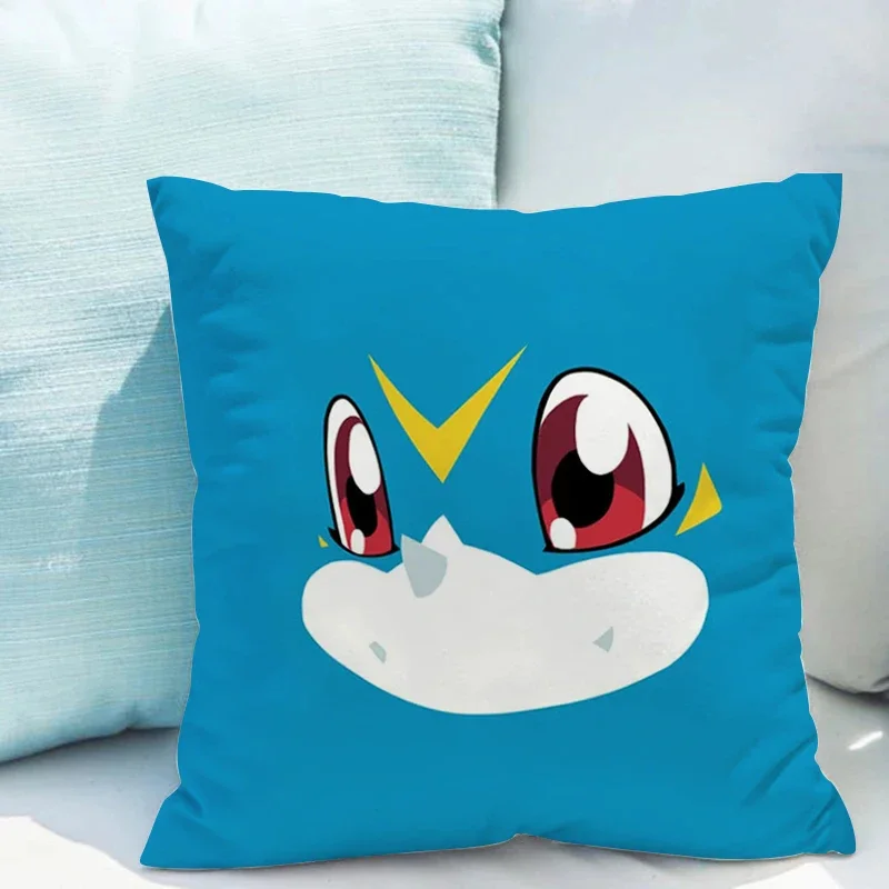 Pillowcase 45*45 D-digimon Ornamental Pillows for Living Room Cushion Covers 45x45 Pillow Hugs Fall Decoration Lounge Chairs