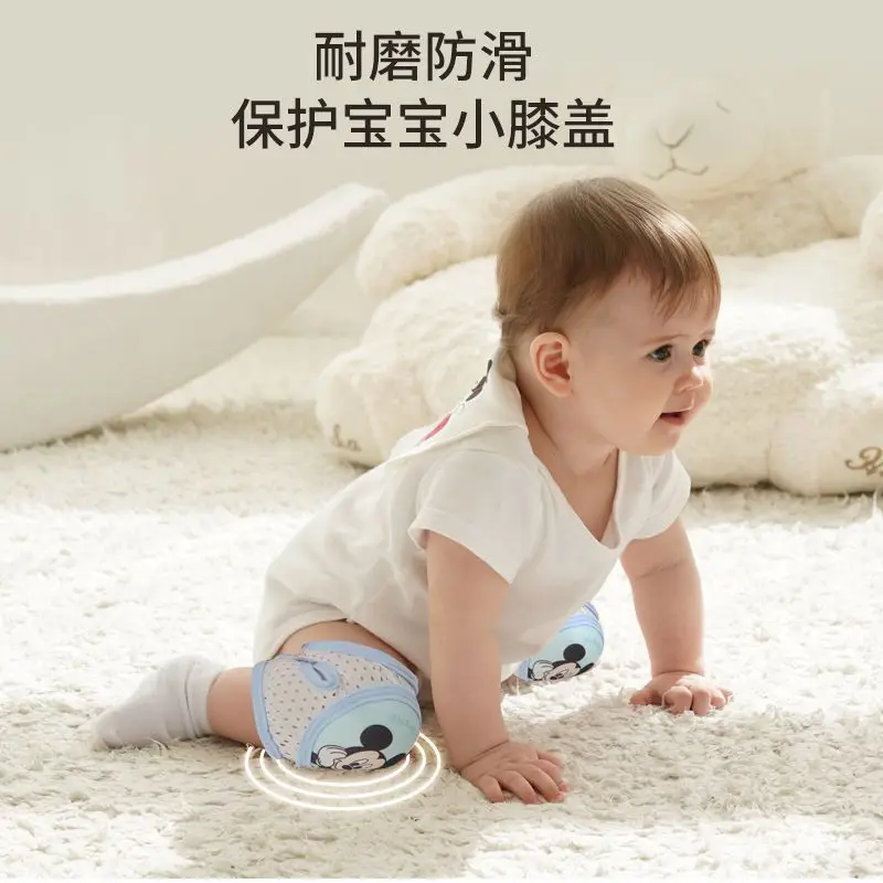 Disney Lotso Mickey Minnie rodillera bebé gateando dibujos animados kawaii fino anticaída protección infantil rodillera cubierta equipo de protección