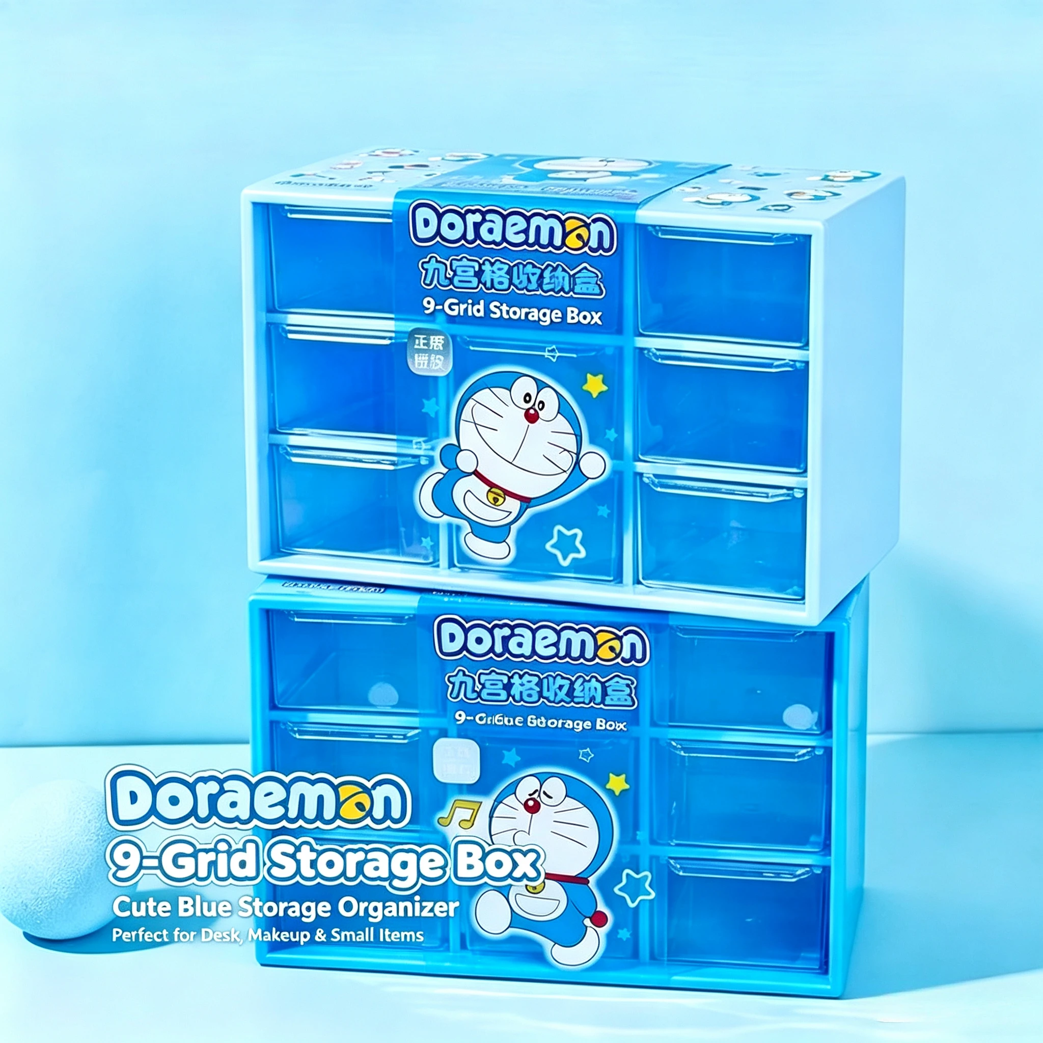 Office Furniture Cabinets - Doraemon Nine-grid Storage Box Cartoon Creativity