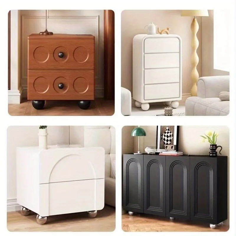 4Pcs Metal Furniture Legs - Polished Heavy-Duty Round Table Legs 10cm, Suitable for Sofas, TV Stands, Coffee Table Bedside Table image 4
