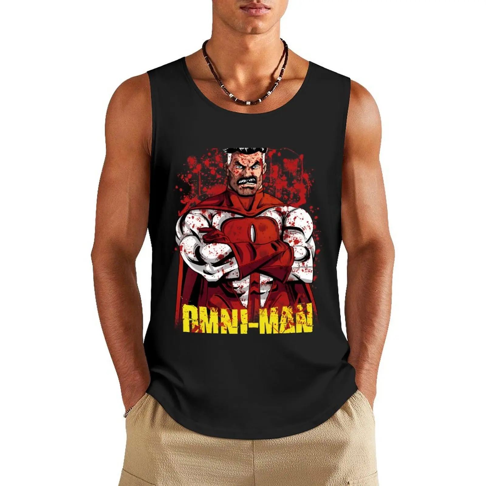 

OmniMan Tank Top t-shirt Men's Men's gym T-shirt sports