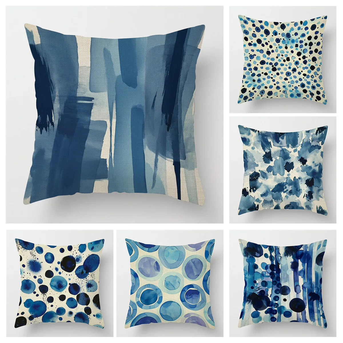 

Abstract Geometric Pillowcase 18x 18 Inch Machine Washable Four Seasons Universal Home Decorative Cushion Cover 45x45cm