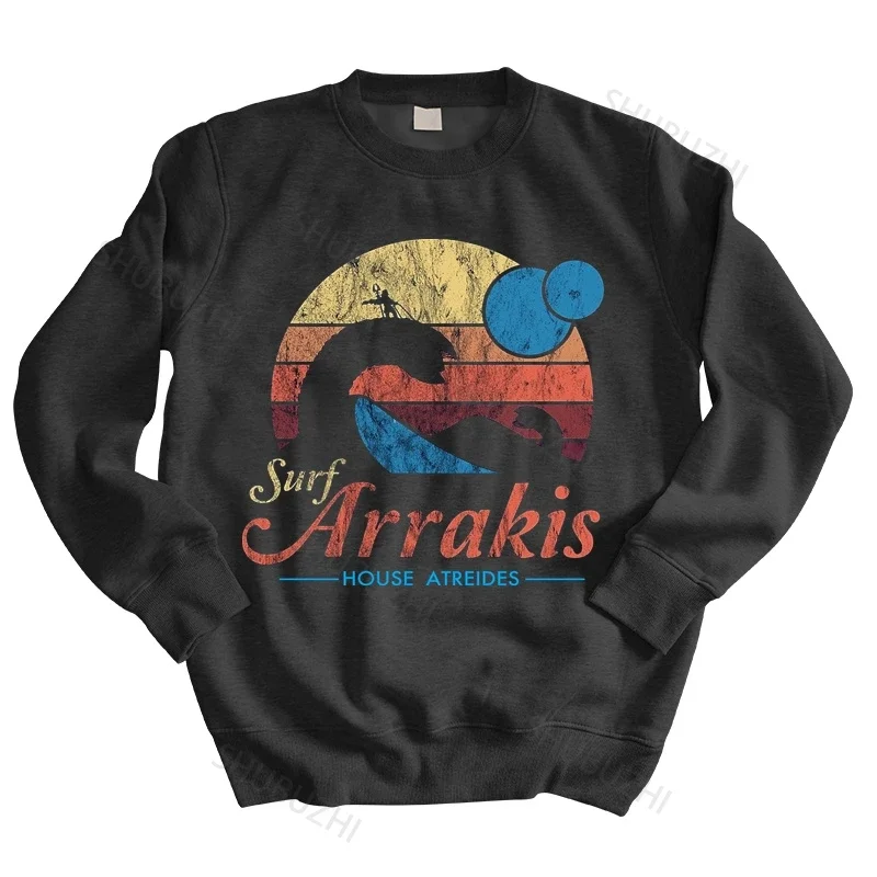 men autumn sweatshirt  hoody Mens hoodies Retro Visit Arrakis hoodies Surf House Atreides thin Men Sci Fi Sandworm Fiction Top