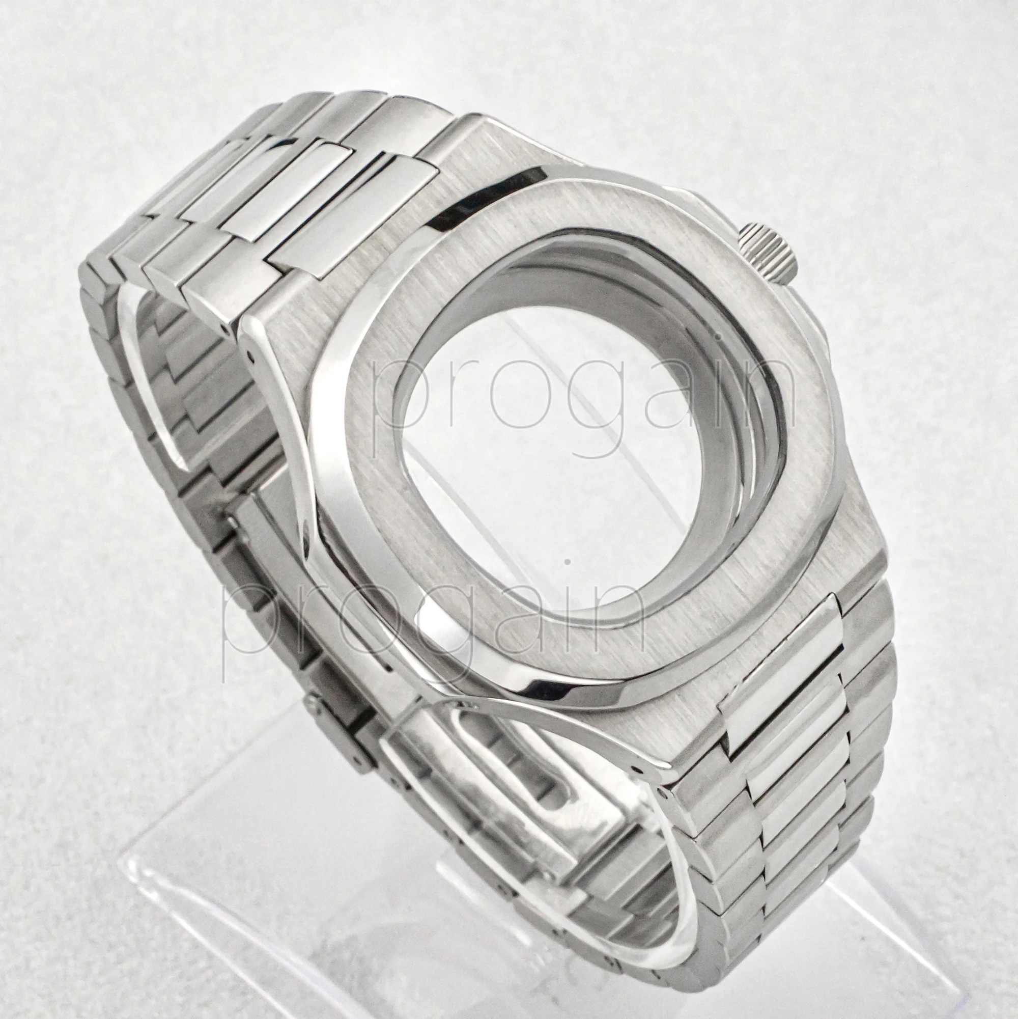 Stainless Steel Watch Case, NH35, NH36, Automático, Mecânico, Movimento Nautilus, Dial Acessórios, Peças, 41mm, 30.5mm