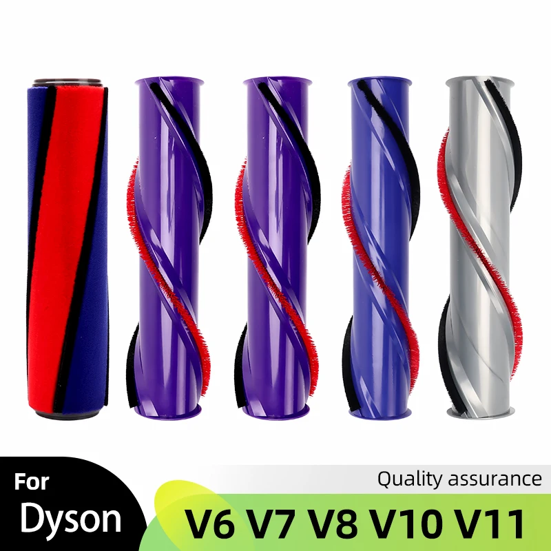 Набор сменных роликовых щеток для Dyson V6 V8 V10 V11, совместимая Беспроводная щетка для чистки, насадка для щетки, роликовый стержень 966821-01