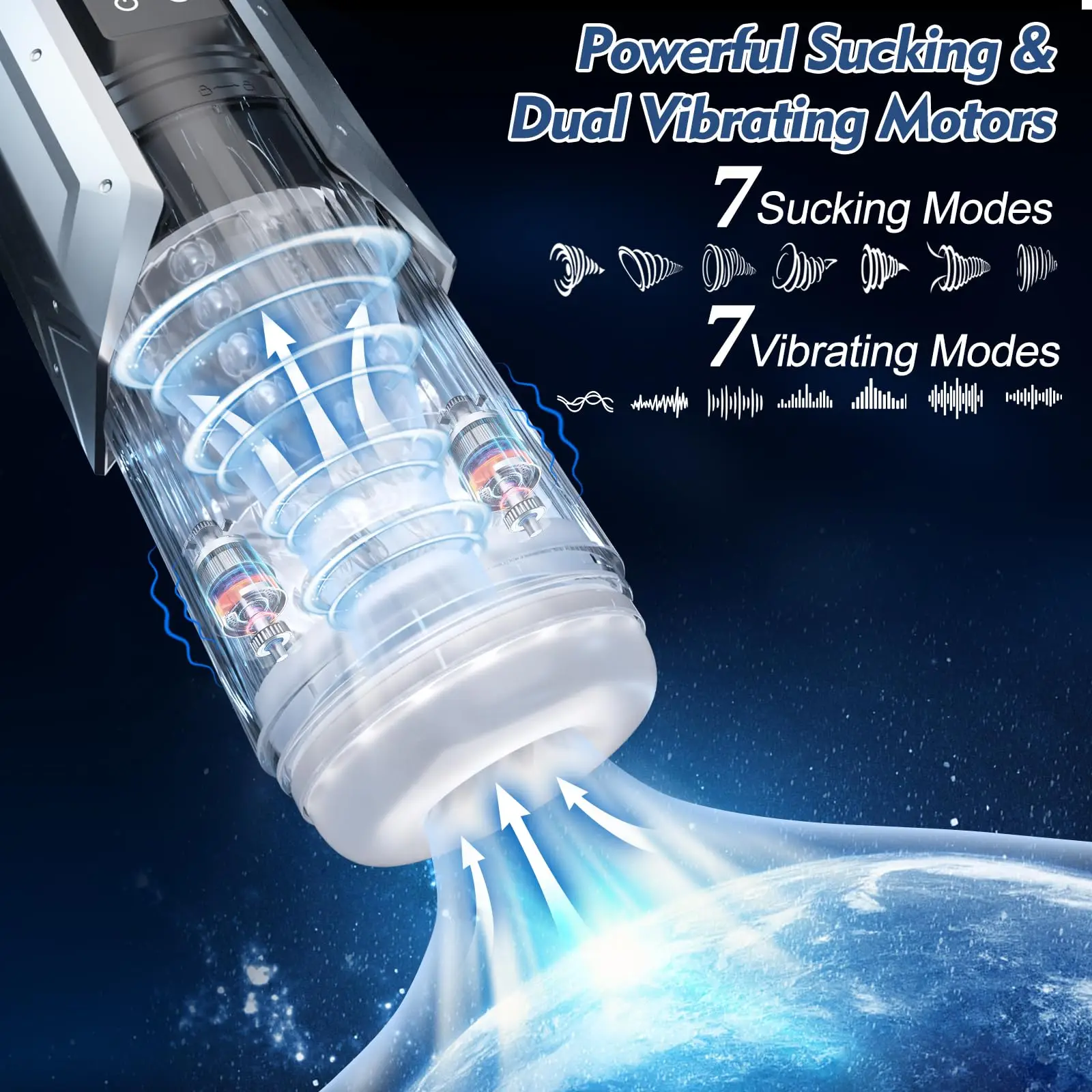 LCD 3in1 Automatic Male Mastubator Blowjob Masturbation Cup Stretching Rotating  Double Vibration Suction Pocket Pussy Man Toys