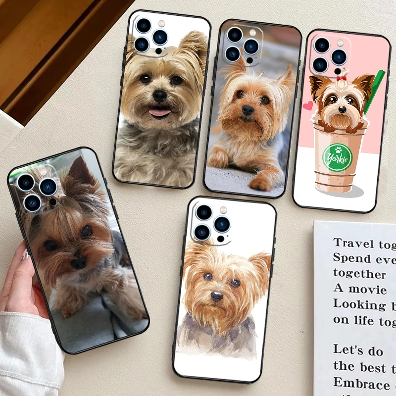 Yorkshire Terrier perro cachorro funda para Samsung Galaxy A15 A35 A55 A54 A34 A14 A13 A23 A33 A53 A52 A32 A12 A56 A36 A16 A17
