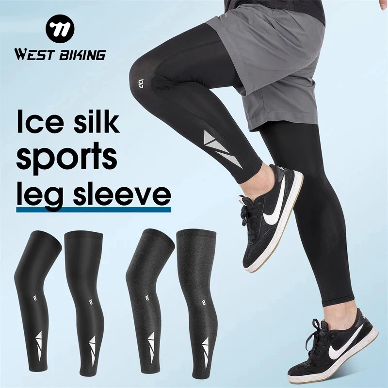 WEST BIKING – genouillères de Compression pour hommes et femmes, protection contre les rayons UV, pour l\'été