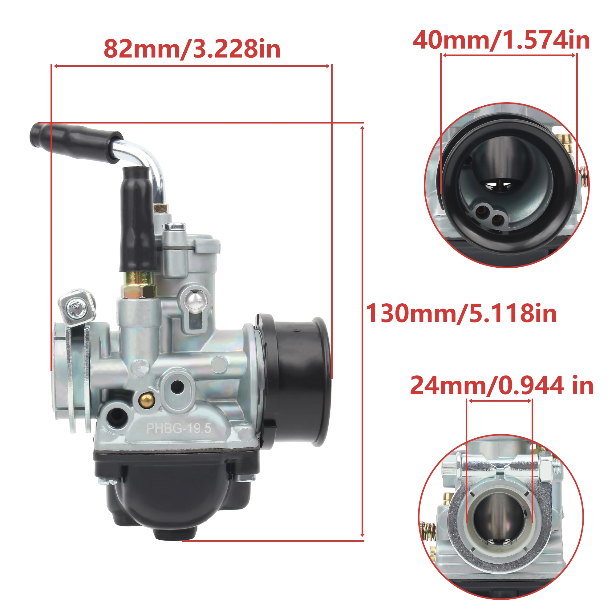 Motorcycle 17.5 19mm PHBG Carburetor For KTM50 SX PRO RS50 RX50 MX50 50 100cc 2001-2008 Dirt Pit Bike Replacement Parts