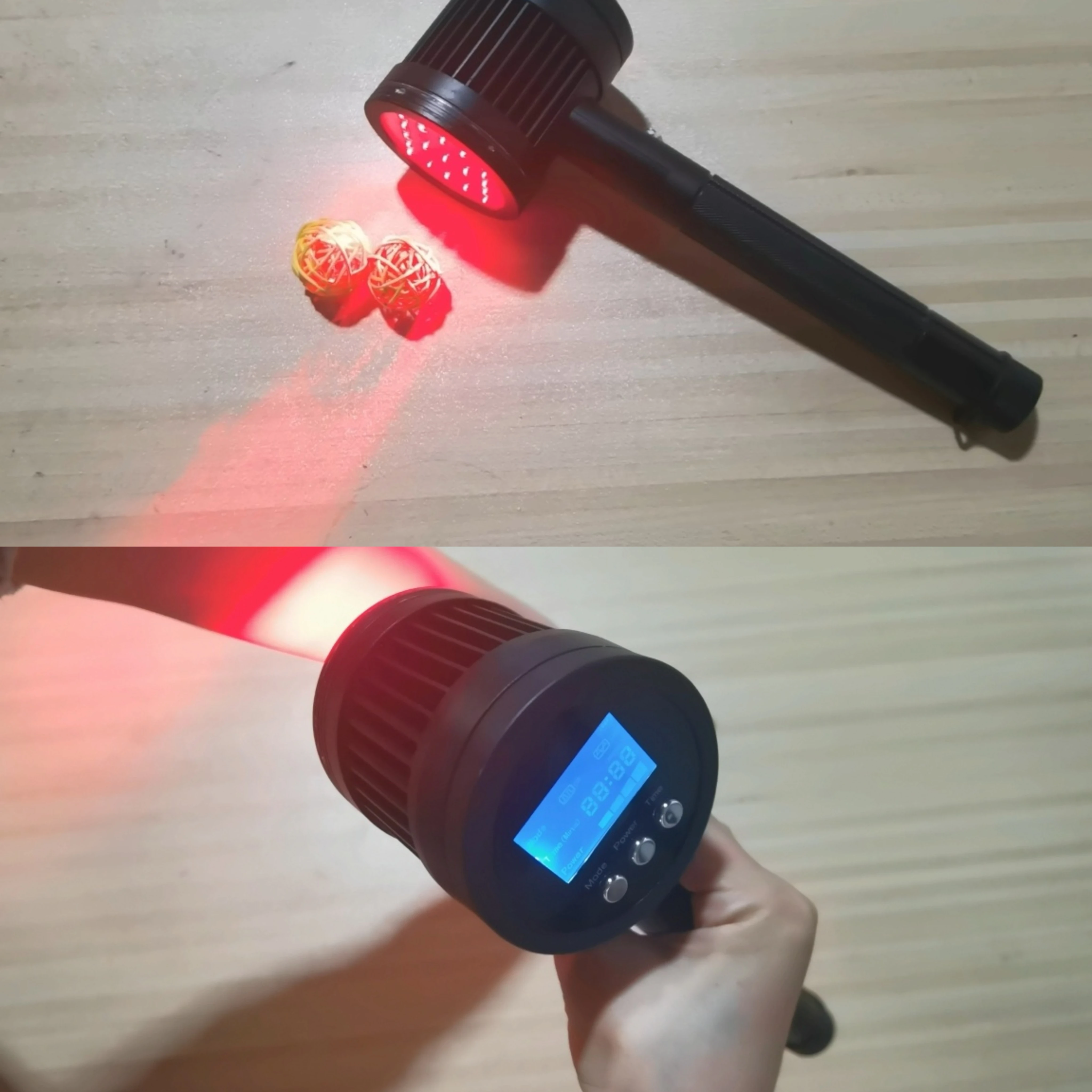 جهاز العلاج بالليزر البارد HLKGO Pro 650 نانومتر * 19 + 808 نانومتر * 5 - قوة 1295 ميجاوات لتخفيف آلام الكتف والقرص المنفتق